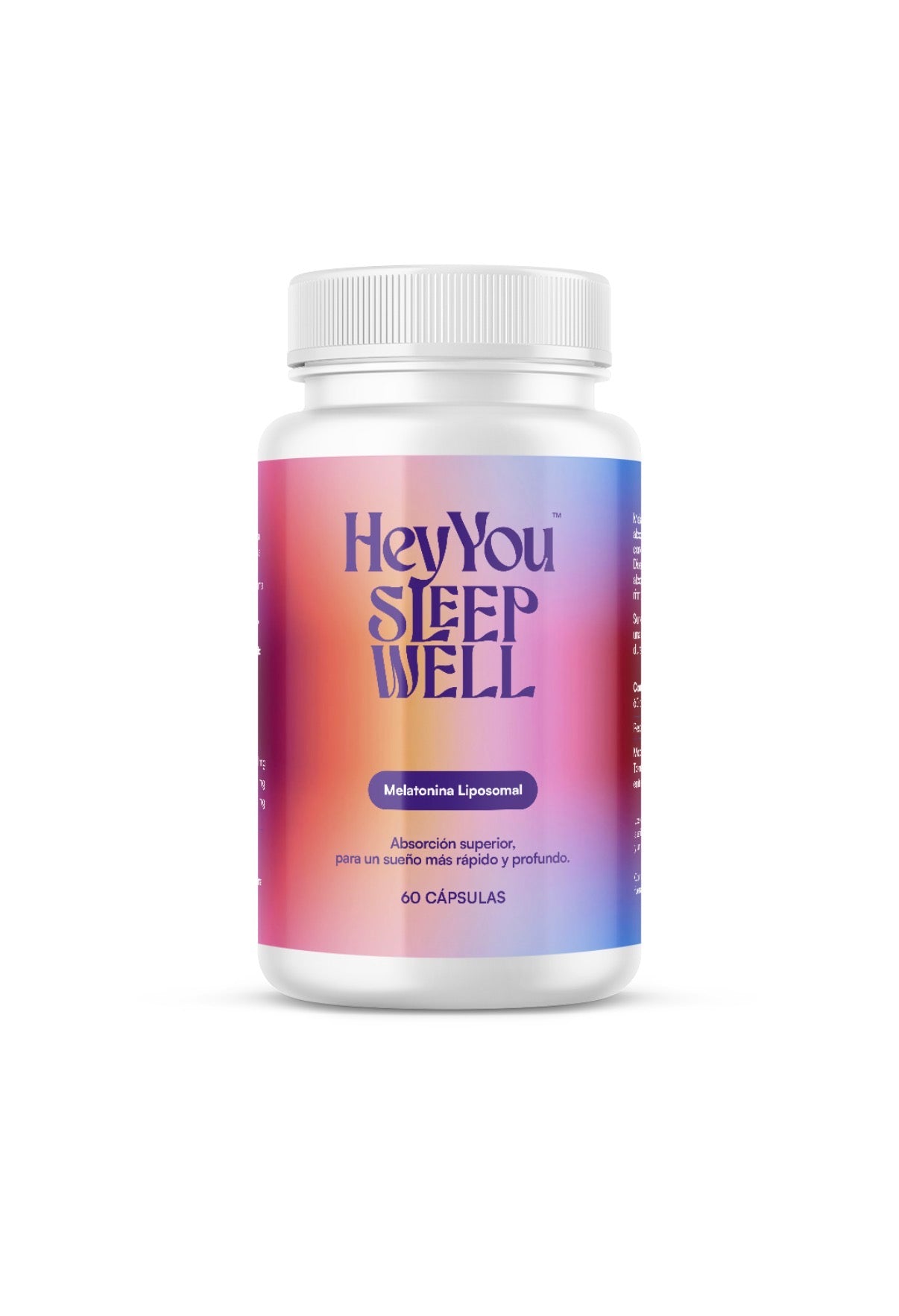 Hey You Sleep Well – Melatonina Liposomal de Liberación Prolongada 1 mg | Ayuda a Conciliar y Mantener el Sueño | 60 Comprimidos