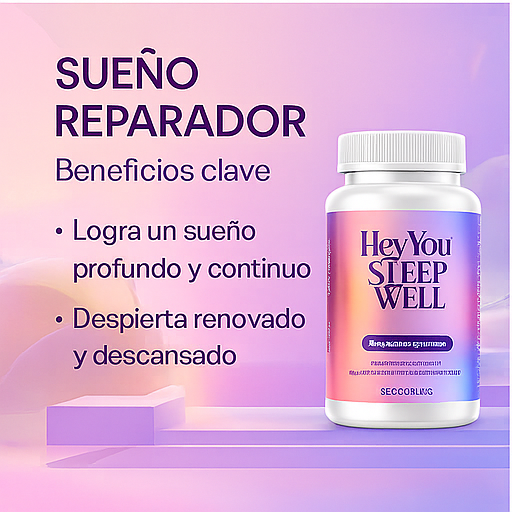Hey You Sleep Well – Melatonina Liposomal de Liberación Prolongada 1 mg | Ayuda a Conciliar y Mantener el Sueño | 60 Comprimidos