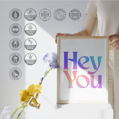 Hey You Antispike GLP-1 Suplemento para el control del Pico de Glucosa, Niveles de Azúcar, Antojos, control de peso, Hambre y Claridad Mental con Eriocitrina, Gymnema Silvestre, Hoja de Morera blanca y Berberina 60 cápsulas veganas
