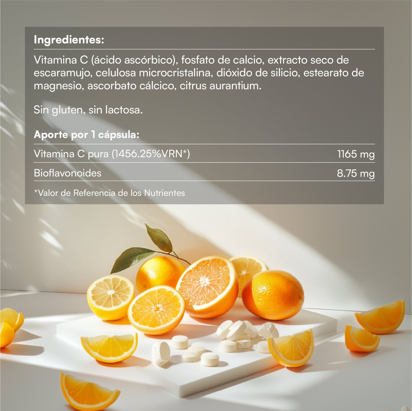 Hey You Energy Complemento Alimenticio Vitamina C pura 1,2 g Energía, vitalidad y refuerzo del sistema inmunitario. 90 comprimidos.